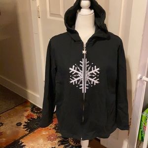 Quacker Factory hooded jacket size XL